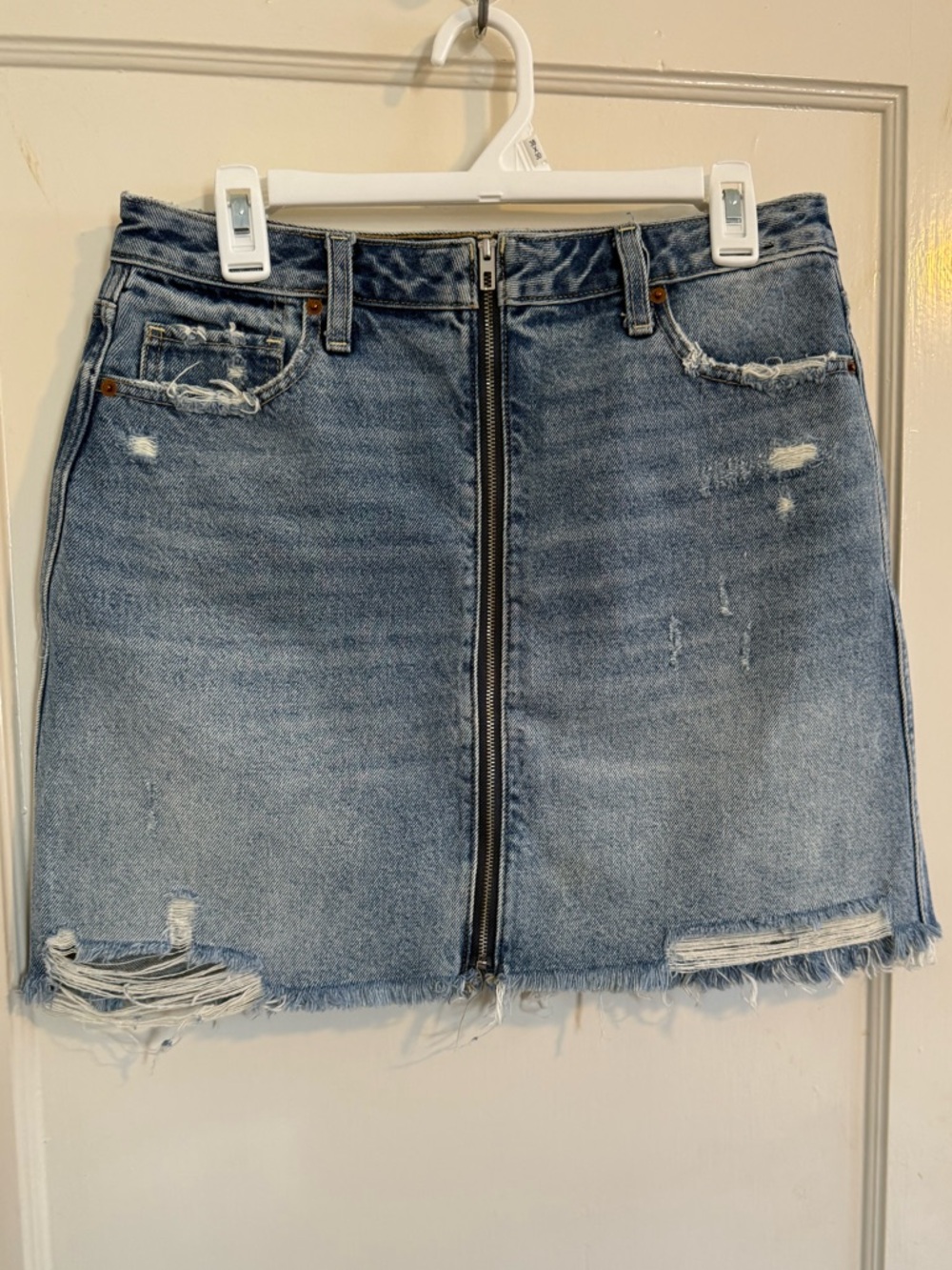 A&F denim skirt